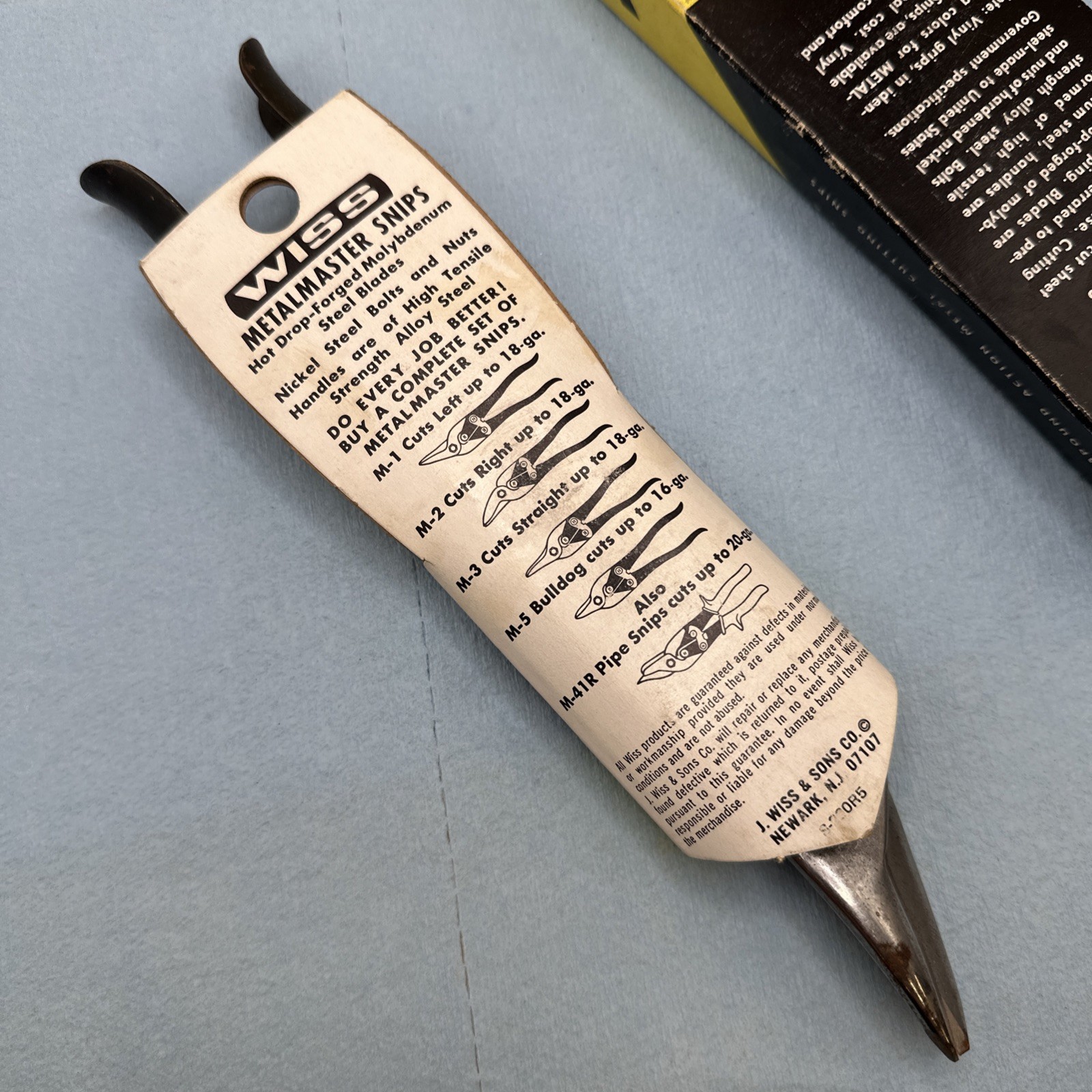 Very Old VTG Wiss M-2 Metal Master Snips NOS USA New Cutters Cut To The Right