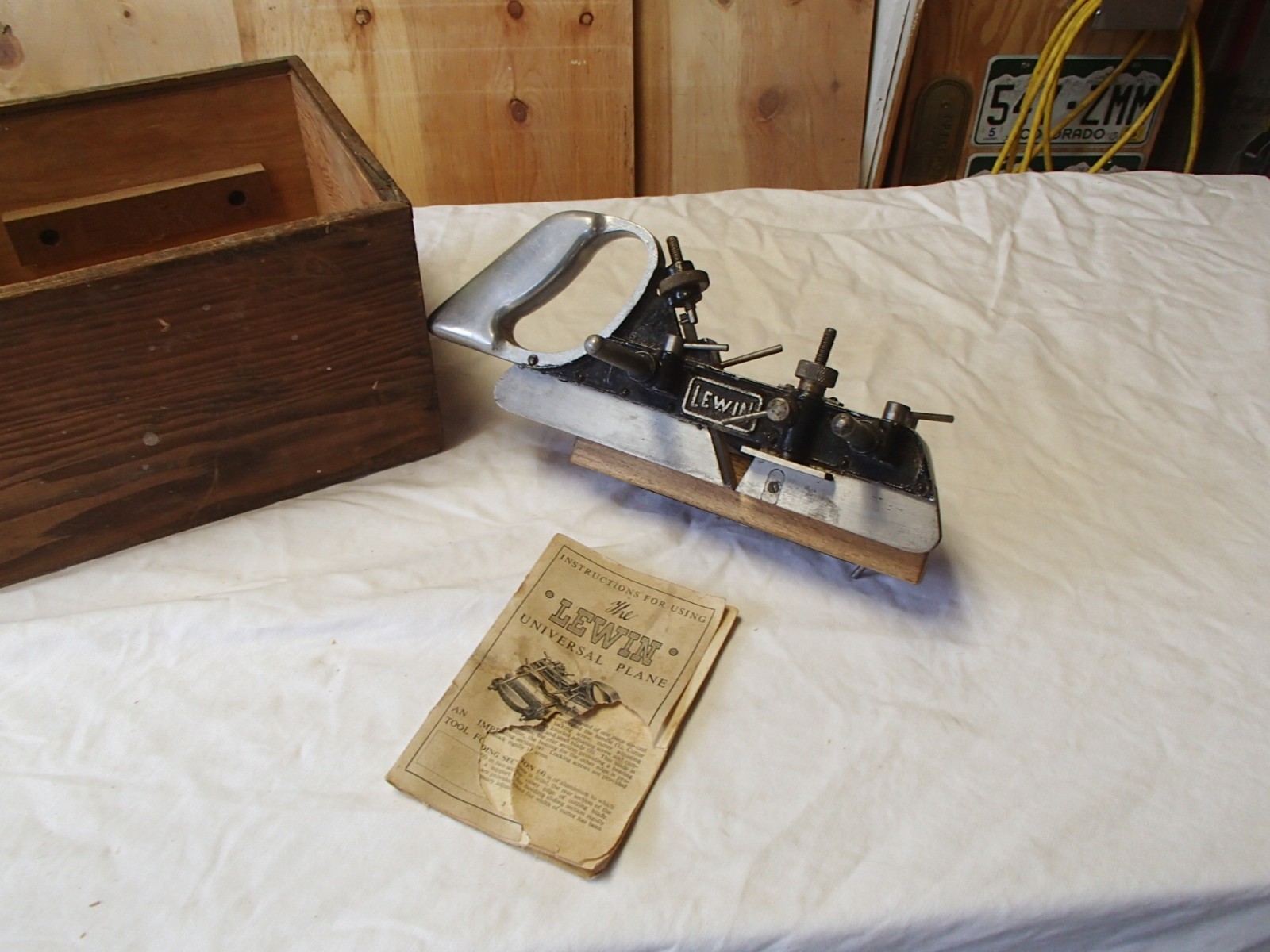 Vintage Lewin Universal Plane with blades and Original Box