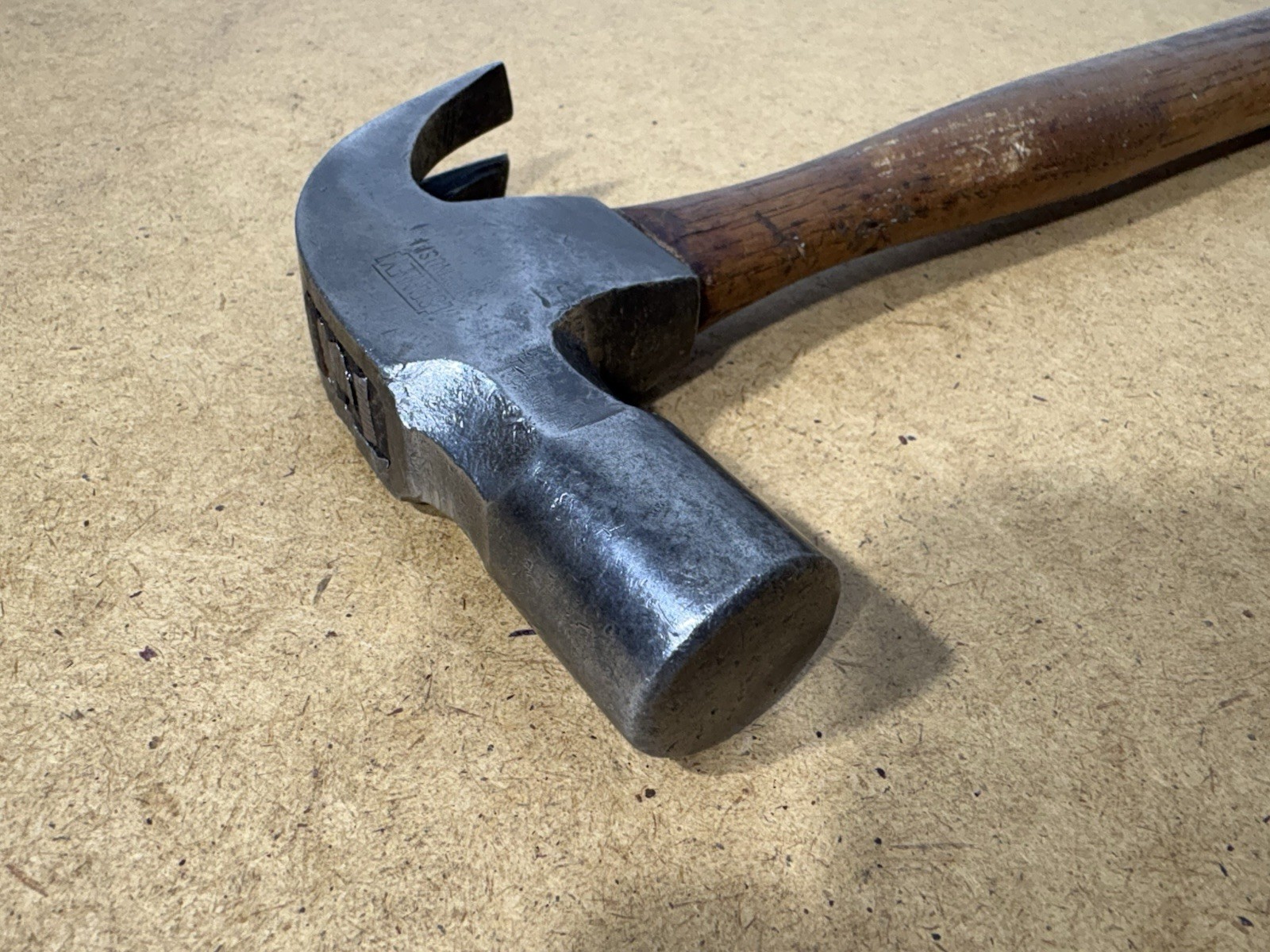 Vintage Antique Tools Stanley USA Bell System Claw Hammer LONG BELL Shape HEAD