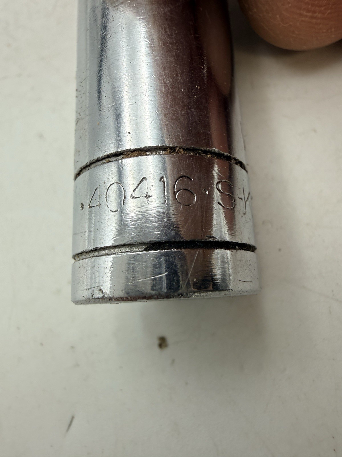 Vtg S-K WAYNE Tools 3/8″ Drive SAE 7pc Deep Well Socket Set In Orig. Metal Case