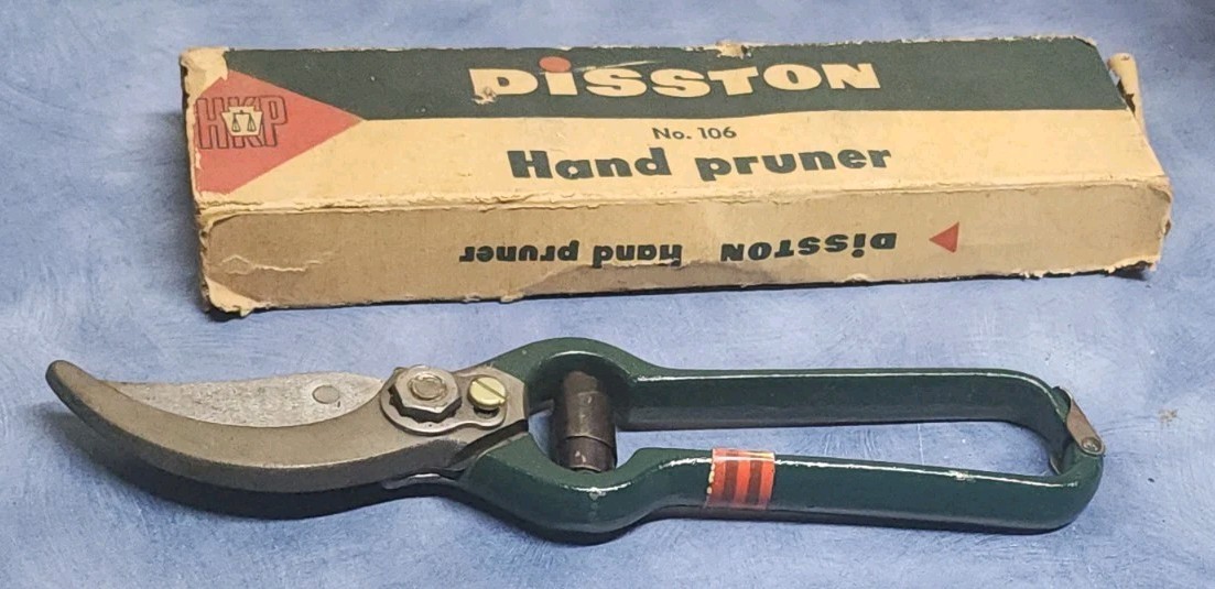Vintage Disston No. 106 Hand Pruner H.K. Porter Era WITH ORIGINAL BOX NOS USA 9″