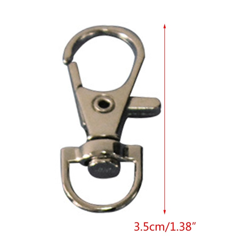 20Pcs Metal Hooks Swivel Clips Door Locks for Pet Cages Snap Hook Purse Clip