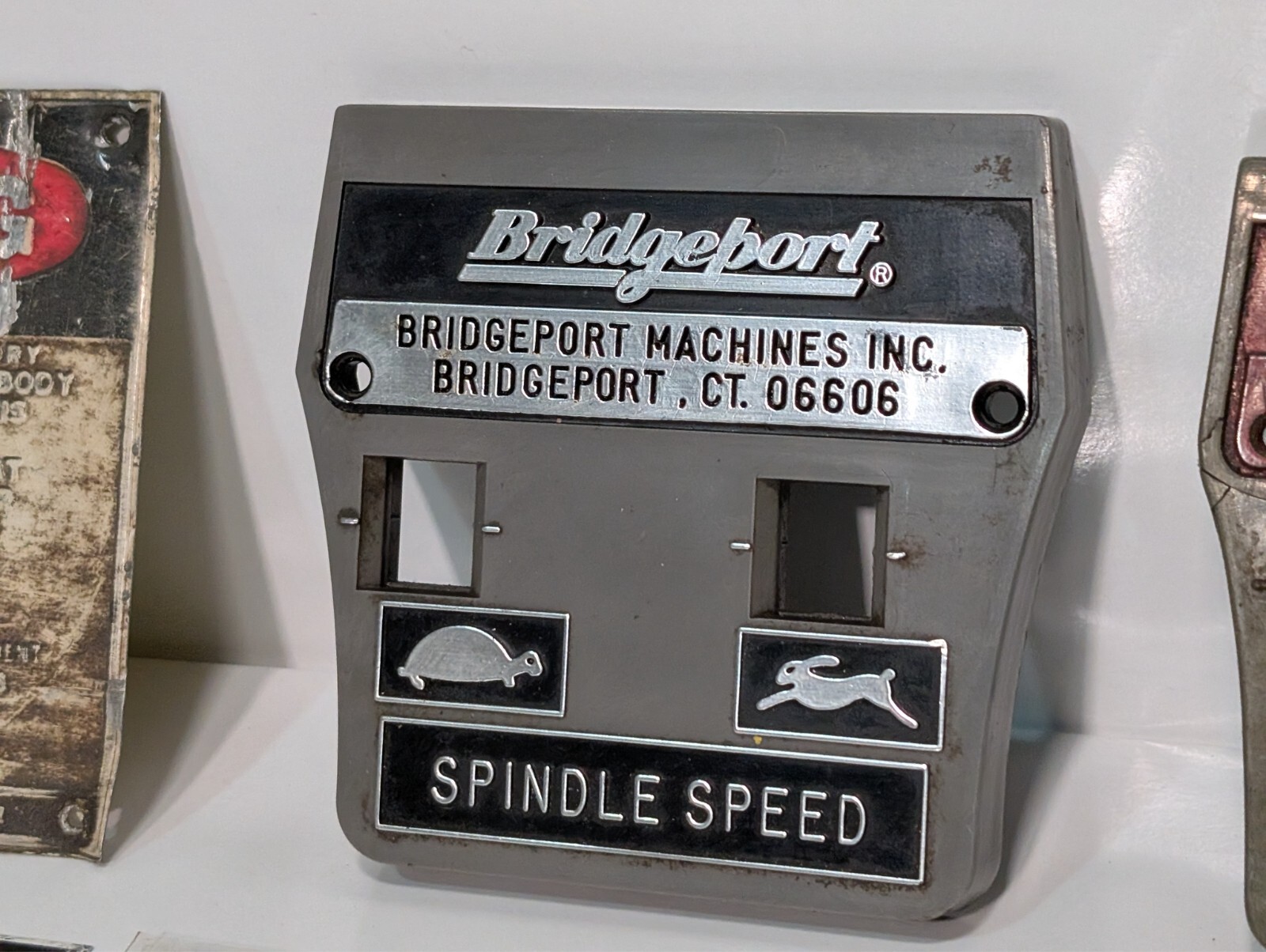 Large lot of Bridgeport, Adolf Spinner, Reliance, VW, Boeing, National tags