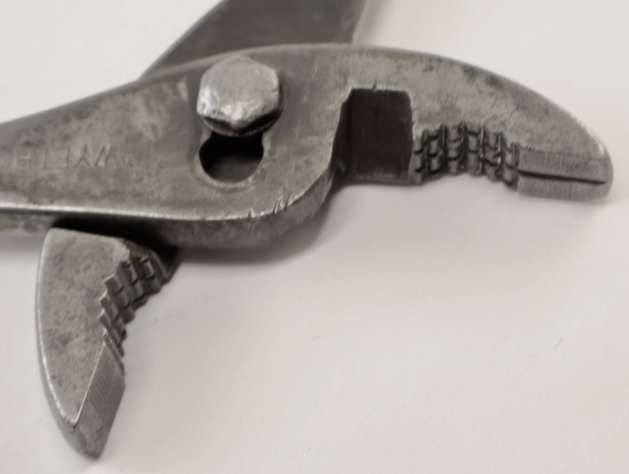 6.5″ Wyeth Slip Joint Pliers w Fancy Handles / Vintage Hand Tool / Mt Top Tools