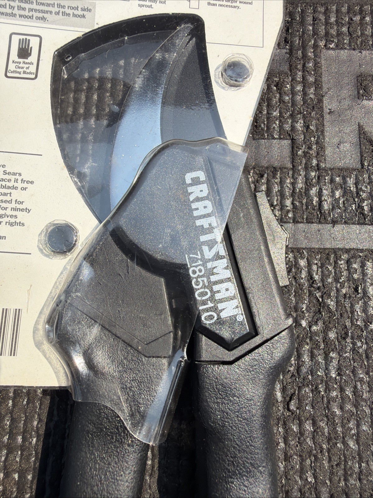 (2) Sears Craftsman USA Lawn Garden Bypass Pruners 85010 Carbon Blade 5/8” Capac