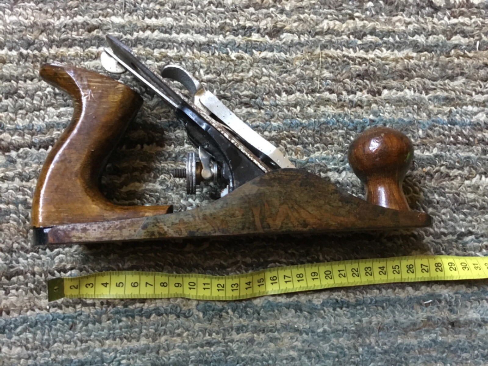 Silverline Carpenters No. 4 Hand Smoothing Plane Carpentry Tool -(vintage)