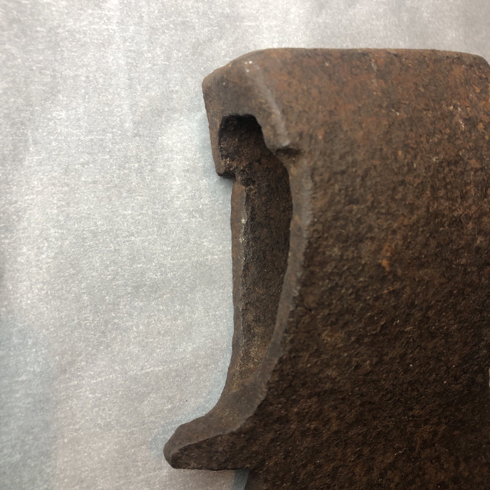 Vintage axe axe of the USSR Metallist. Excavated in Latvia