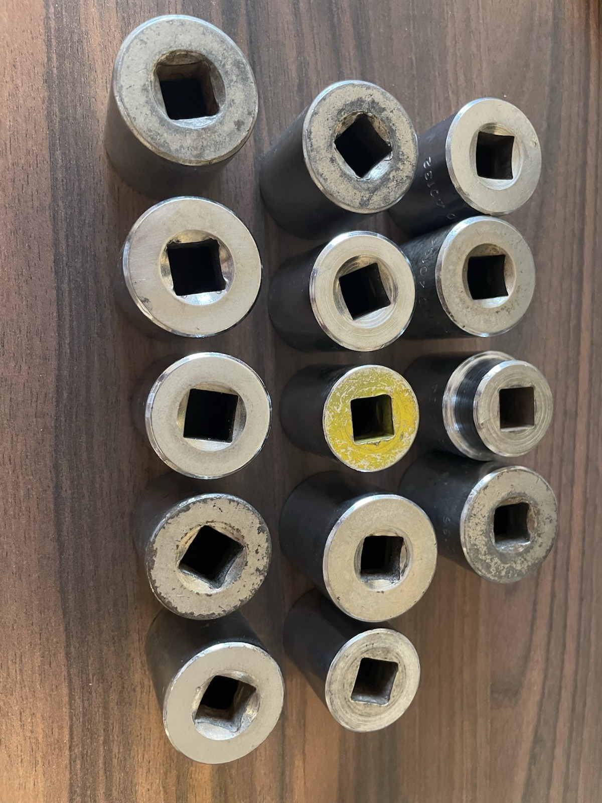 Lot Of 14-Vintage Herbrand Short Sockets, 1/2” Drive, Made In USA