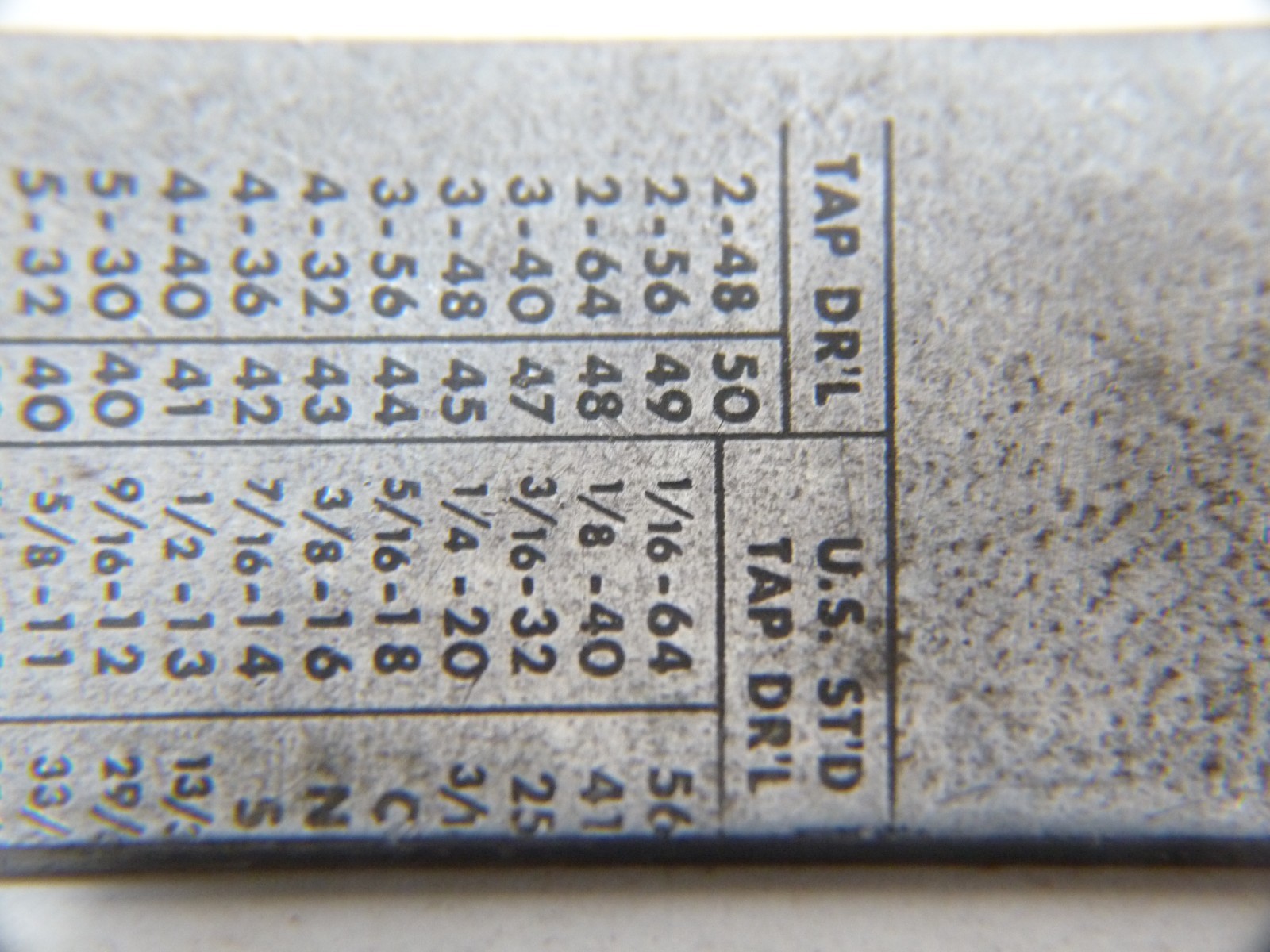 Vintage 12″ Pioneer No. 3000 Machinist Draftsman Rule w/Decimal Equivalent Chart