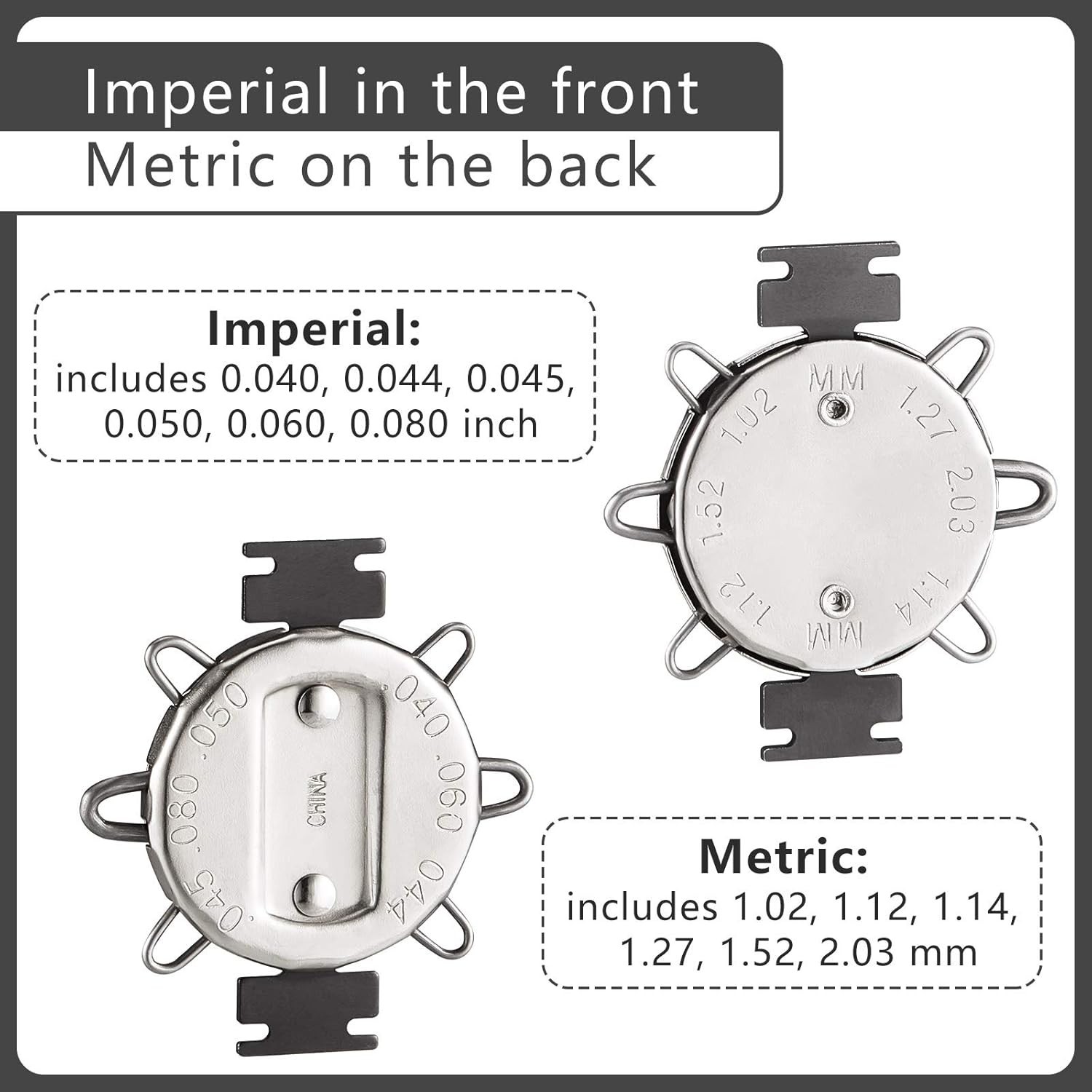Durable Motorcycle Spark Plug Gap Gauge Set – Metric & Imperial Measurements