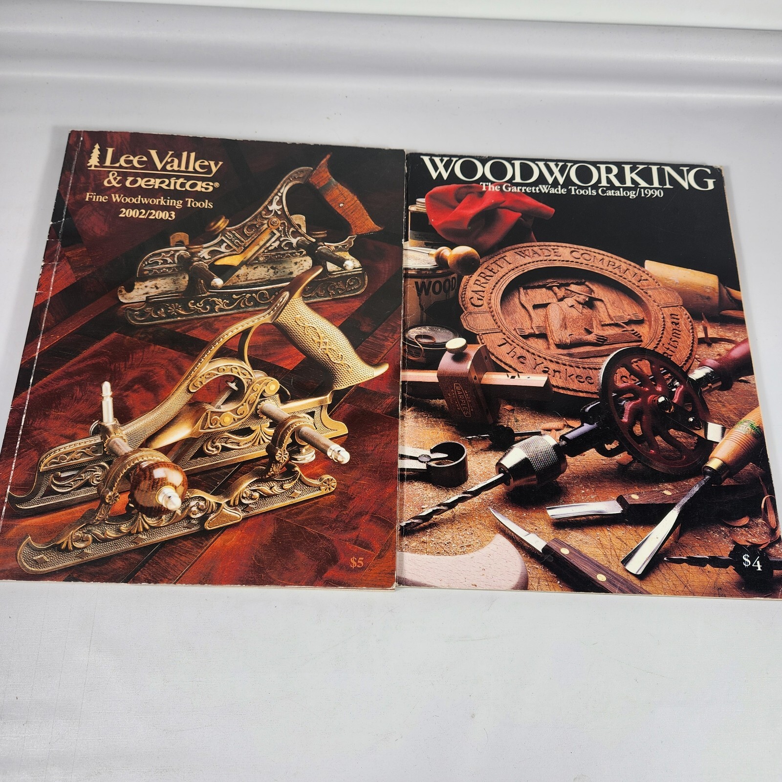 WOODWORKING Garrett Wade Tools Catalog 1990 Lee Valley &Veritas 2002 Catalog