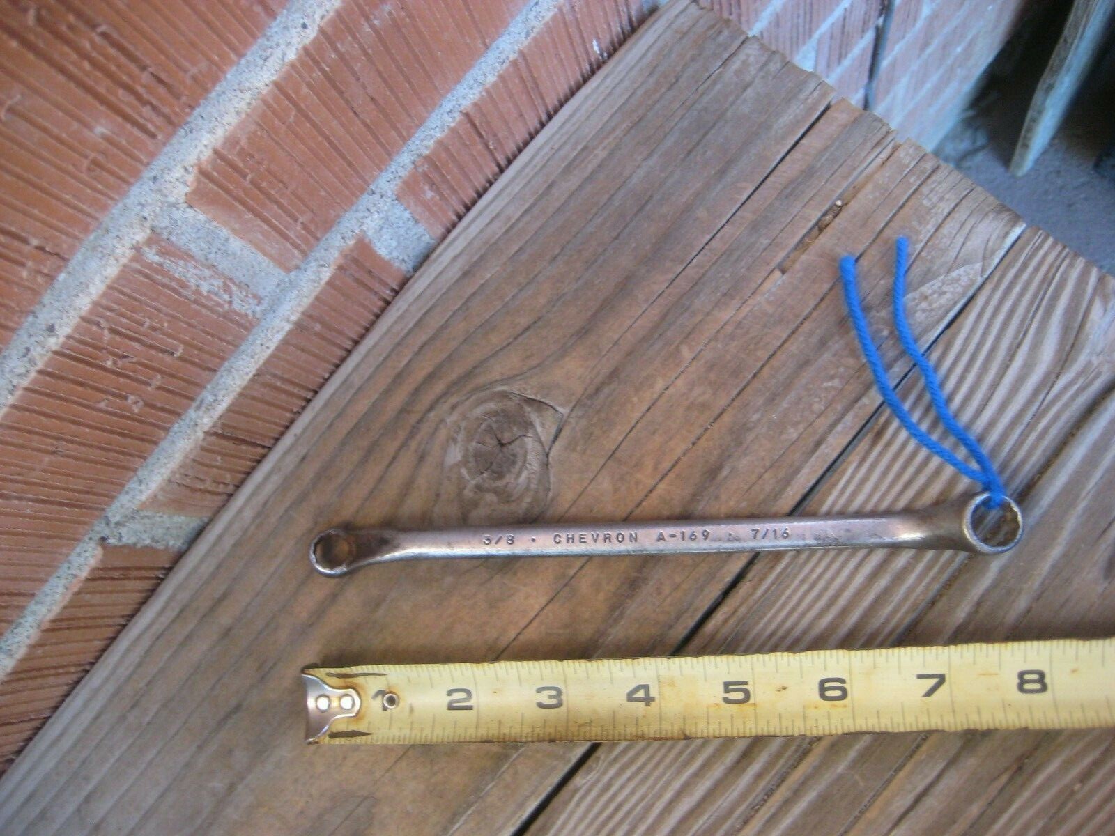 1950s Vintage ** CHEVRON *** 3/8″ & 7/16″ Offset Box End Wrench A169 x 12 Pt USA