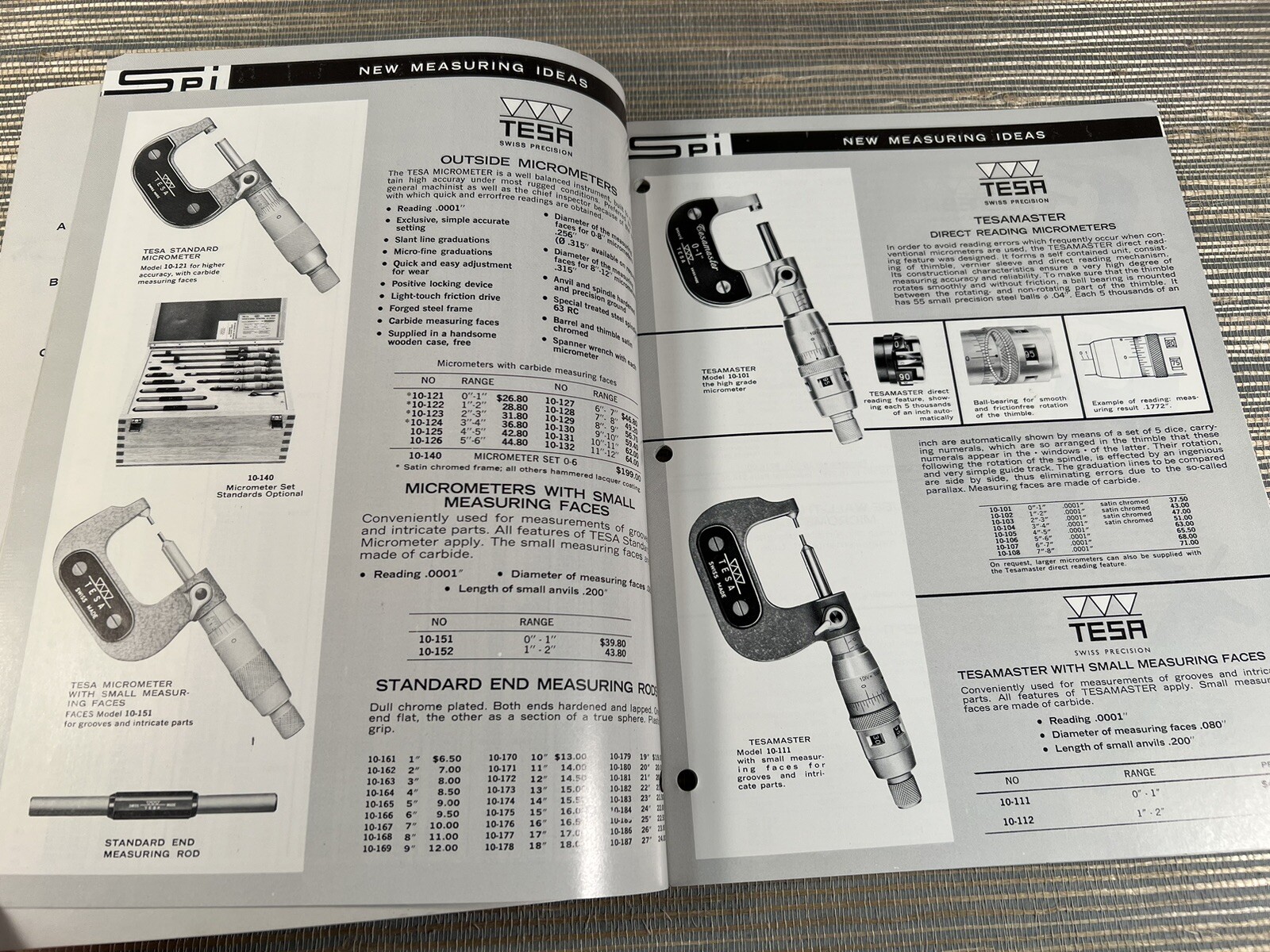 Vintage 1960s SPI Swiss Precision Instruments Inc. Tool Catalog No. 690 Siber