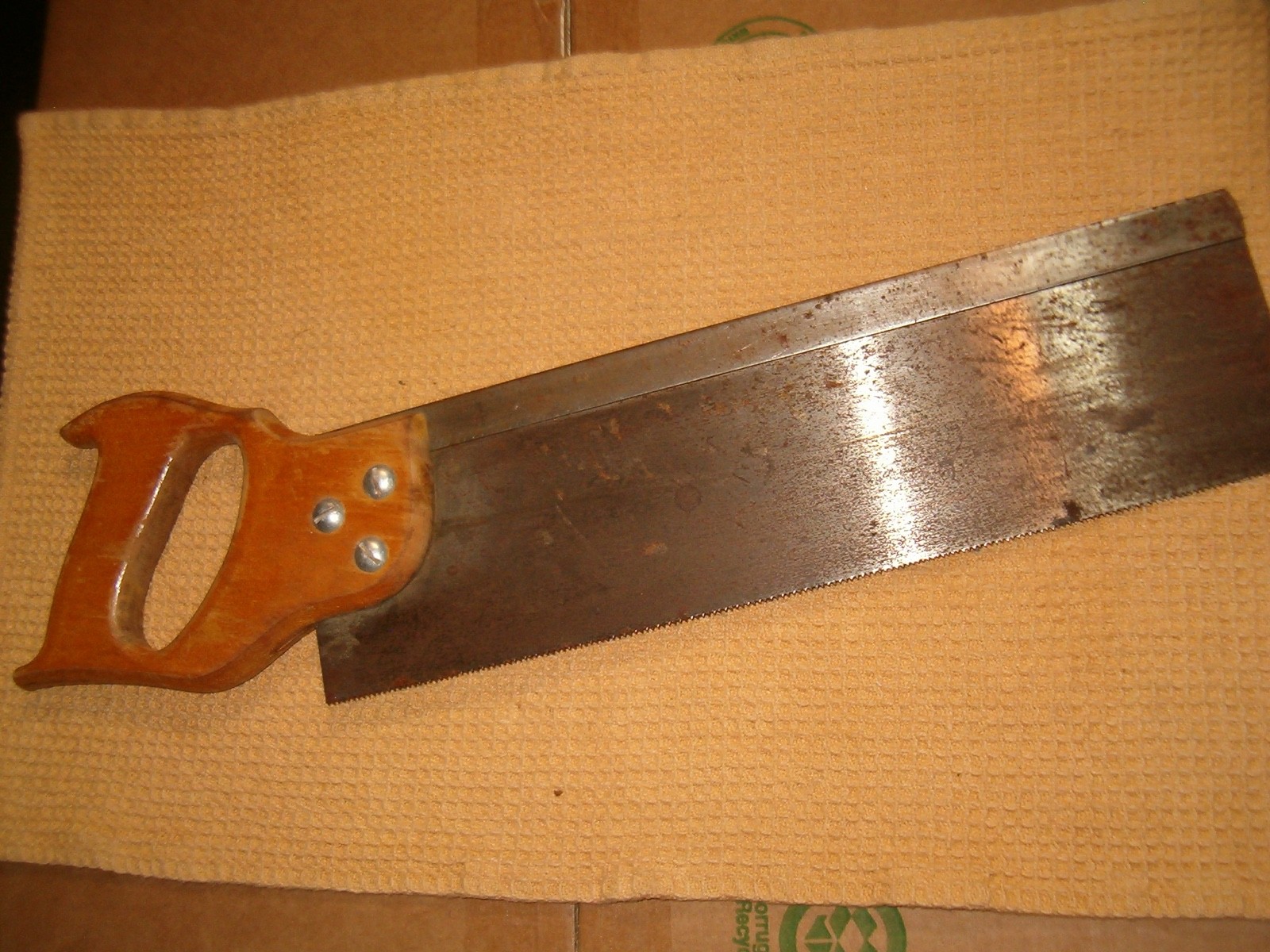Pennsylvania Saw Corporation No. 79 USA Tempered Spring Steel Miter Box Saw 14”