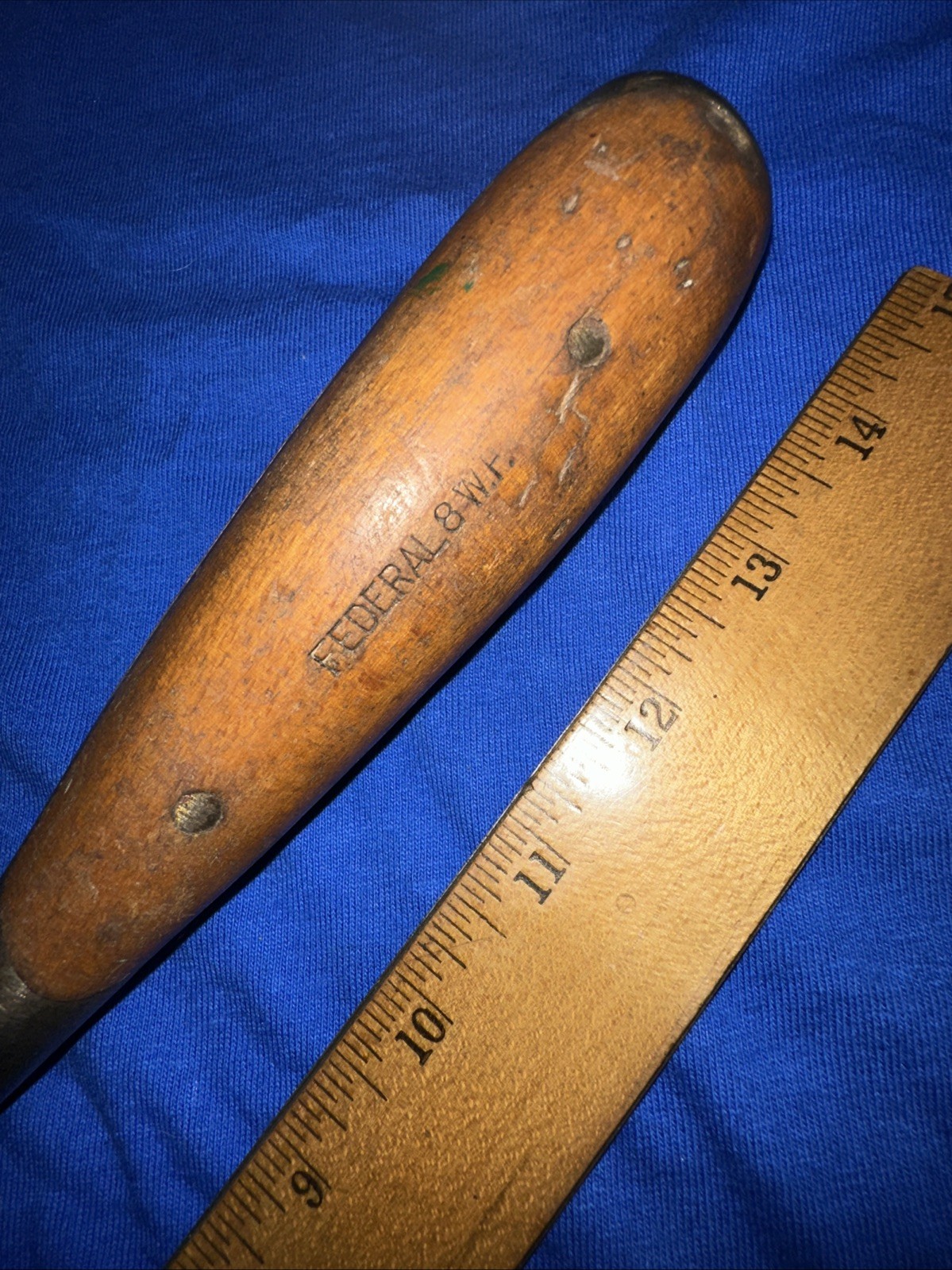 Antique FEDERAL Perfect Handle Screwdriver Slotted Full Tang 8 W.H. 14.5 inch.