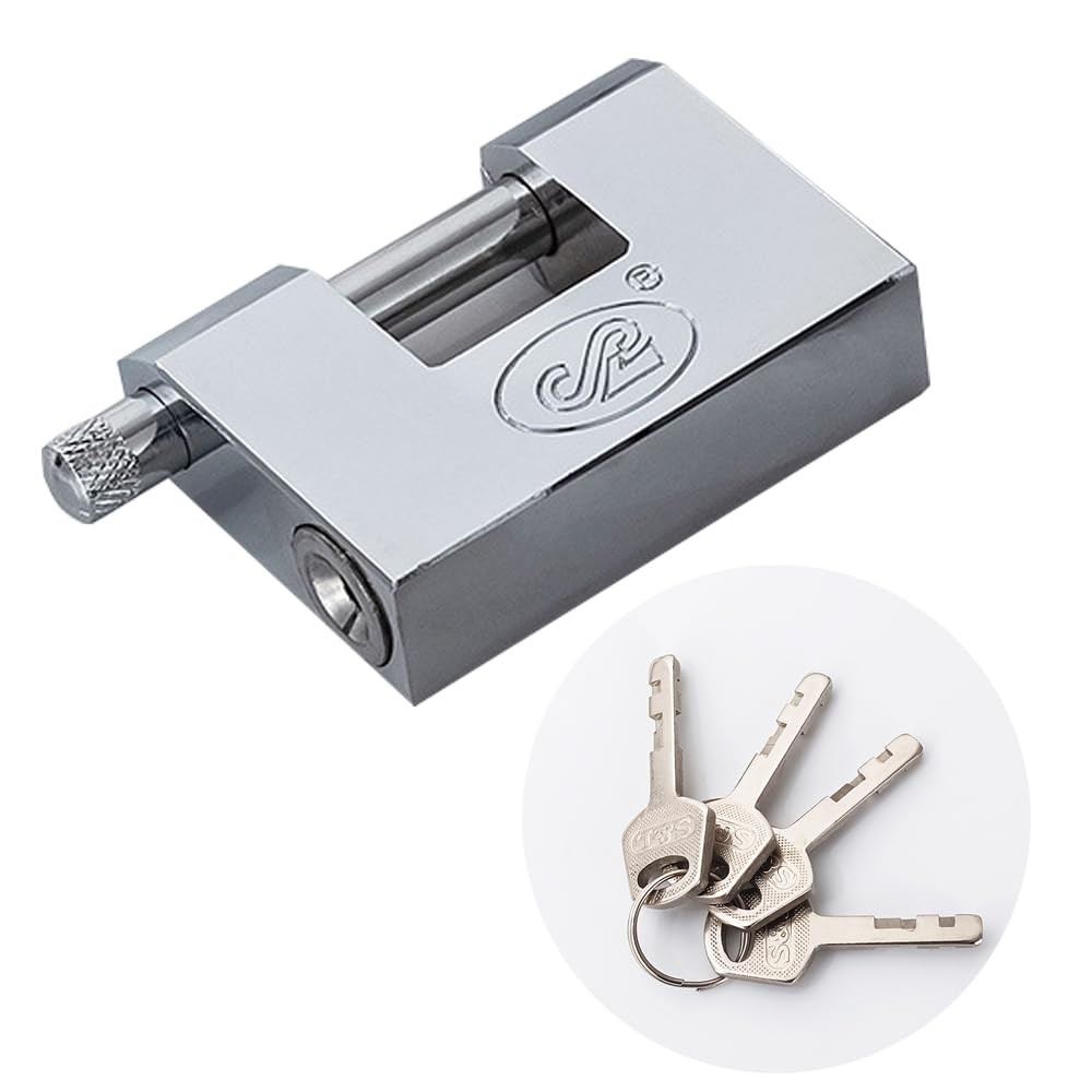 Big Heavy Duty Stainless Steel Padlock with Key,high Security Shipping Contai…