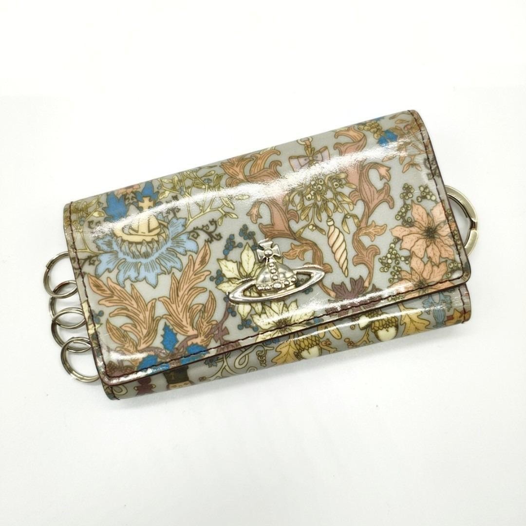 Vivienne Westwood Key Case Orb Flower Animal Gray Used