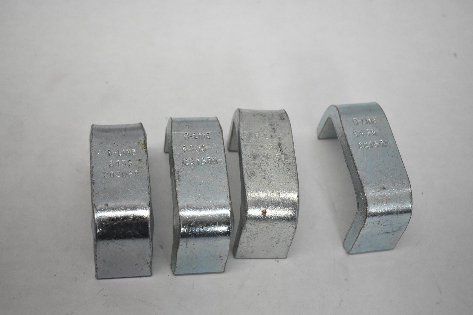 B-Line B435 Steel Conduit Clamp Set of 4 Galvanized Beam Clamps Industrial READ
