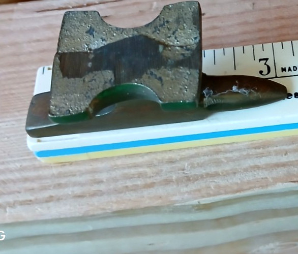 Vtg Miniature Anvil Jewelry Metalworking Brass Bronz Blacksmith Tool 3 x 1 x 1/4