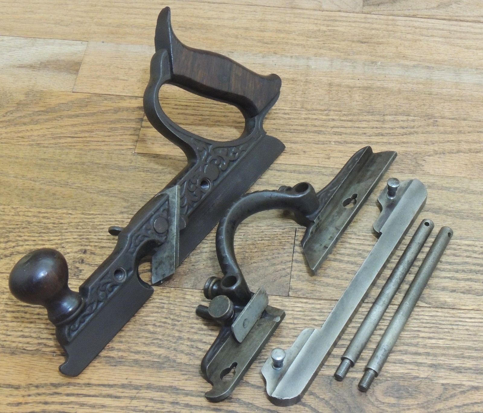 RARE TYPE 2 (1874-1875) STANLEY No. 46 SKEW PLOW PLANE-ANTIQUE HAND TOOL