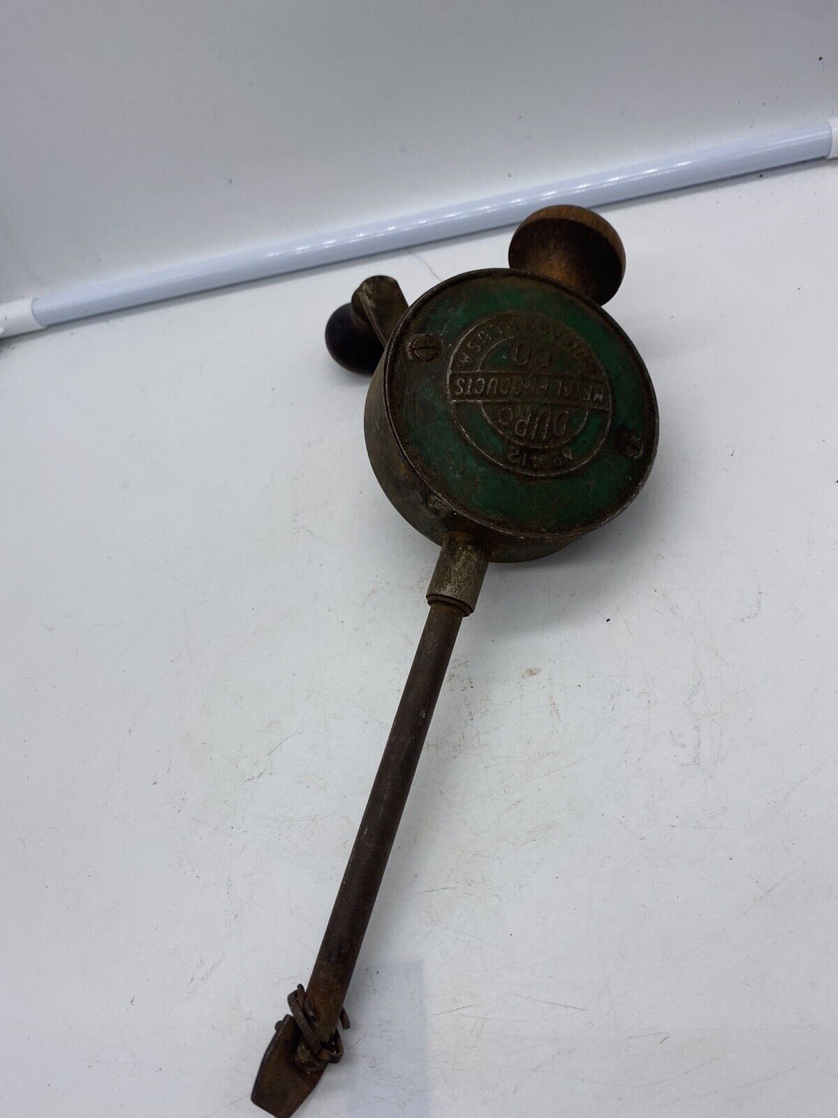 Old Vtg Duro Metal Products Co. No. 412 Hand Crank Rotary Valve Chicago U.S.A