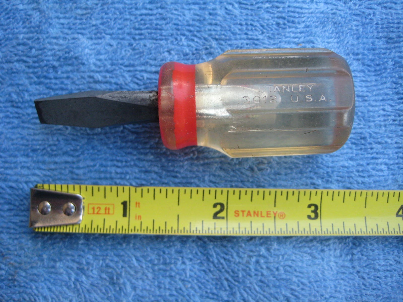 Vintage “Stanley” Handyman #3012 Flat Tip Stubby Screwdriver