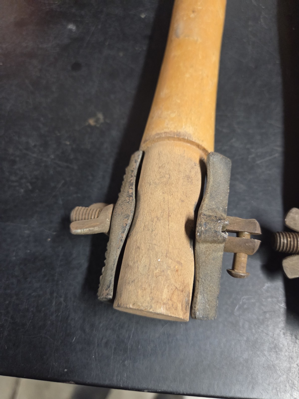 Pair H. Disston No 105 NOS 2 Handles for Crosscut Cross Cut Two Man Logging Saw