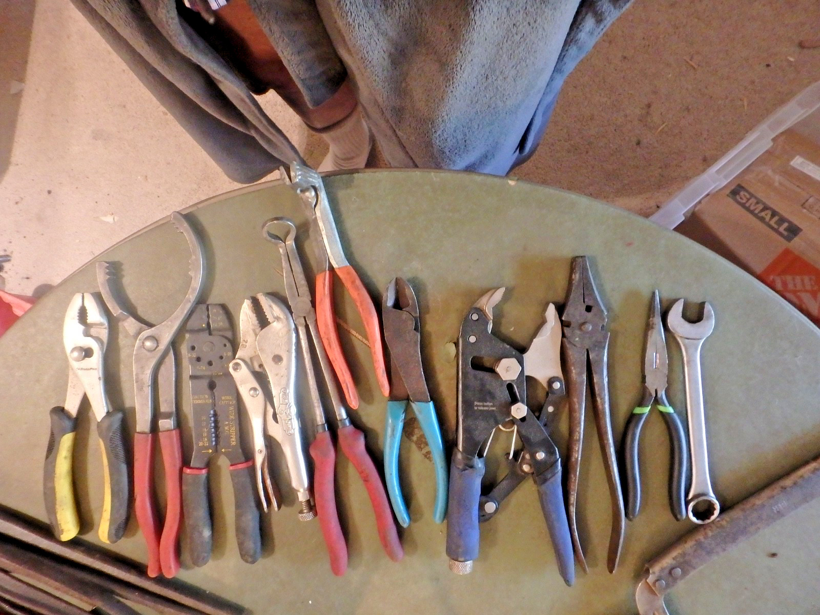4G -bundle of 11 mechanics tools- some marked VIM, vise-grip, Kobalt