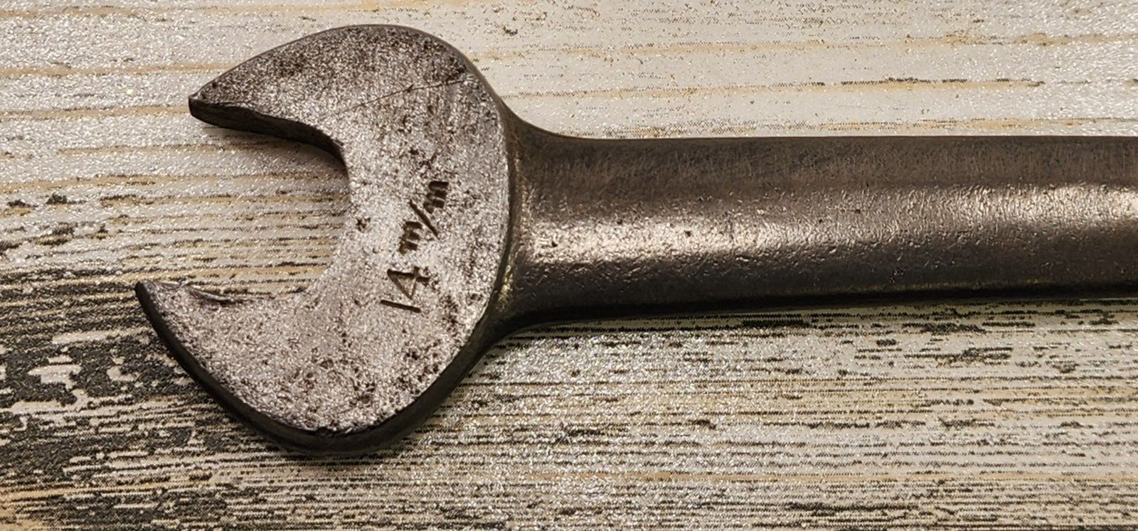 USA No 725H Drop Forged Select Steel Open End SAE Wrench 9/16,1/2 & 12,14mm comb