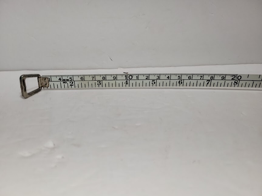 Vintage Evans 50 foot/ 15 meter White-Tape Tape Measure