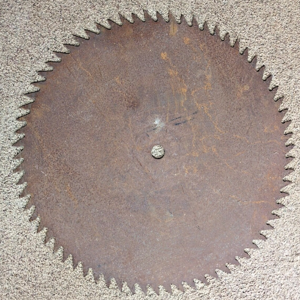 Vintage 28″ Sawmill Buzz Saw Blade 1 3/8″ Center 70 Tooth