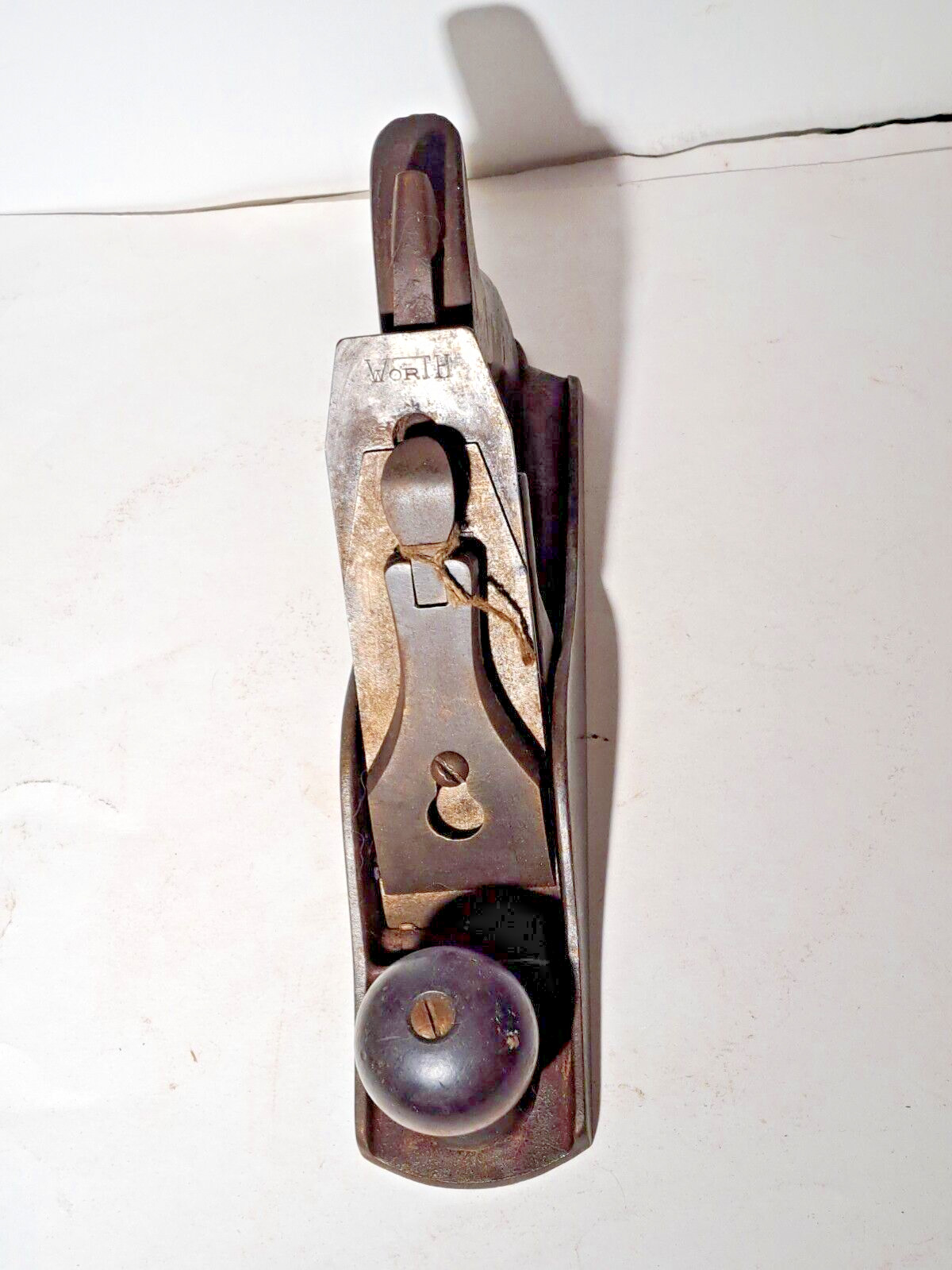 VINTAGE WORTH METAL WOOD PLANE 9″ PRIMITIVE GRAMPA CORE