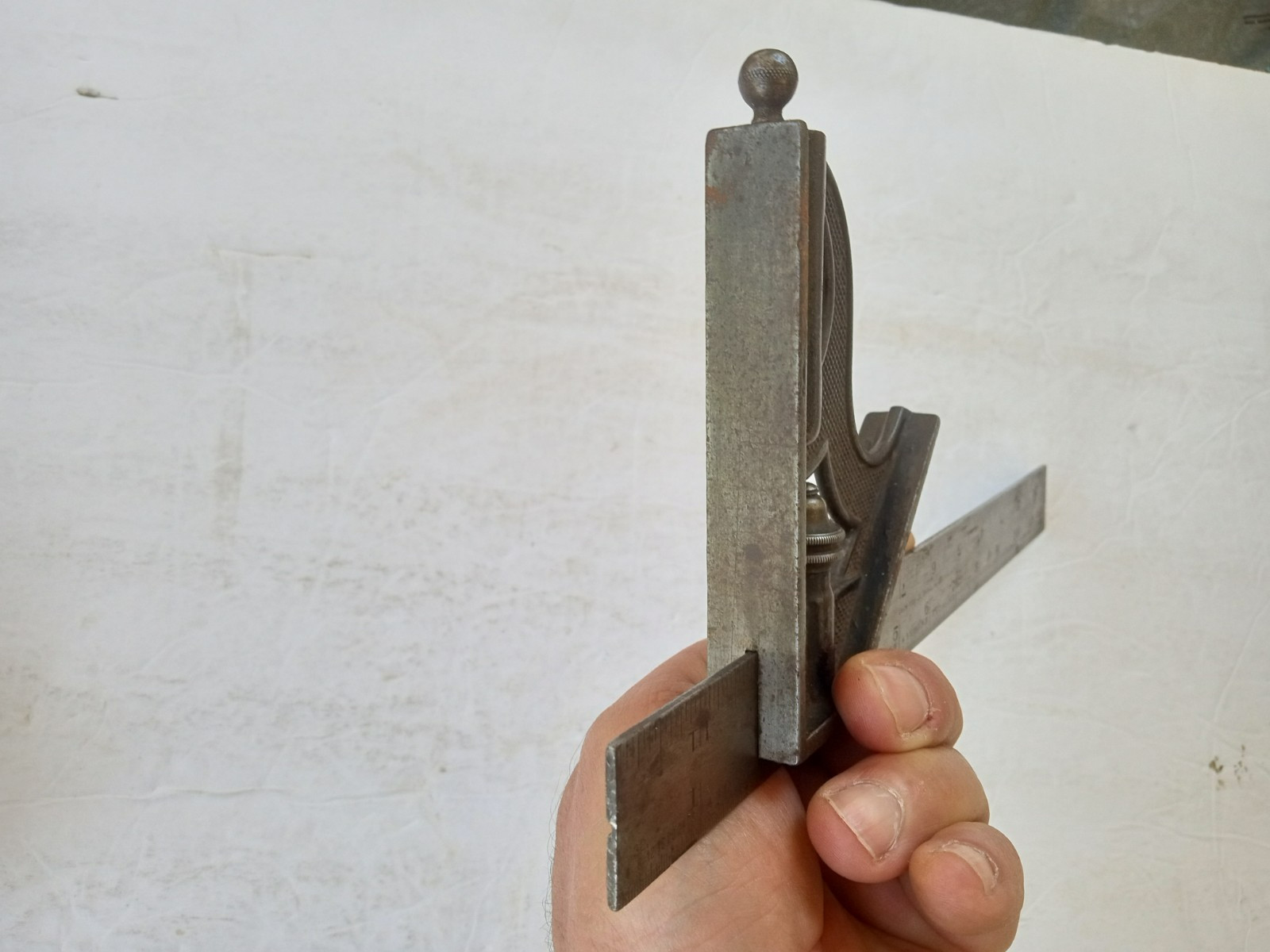 Antique UNION TOOL Co. Orange MA 12″ Adjustable Combination Square & Level Tool