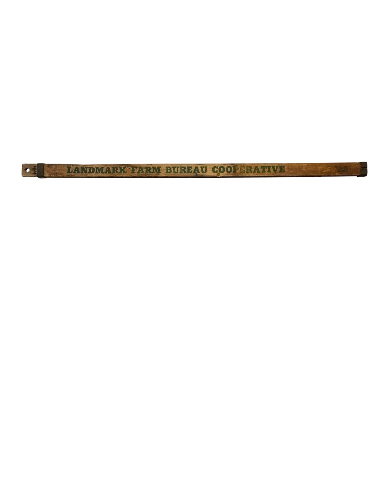 Vintage Landmark Farm Bureau Cooperative Wooden Folding Ruler Elyria Grafton Ohi