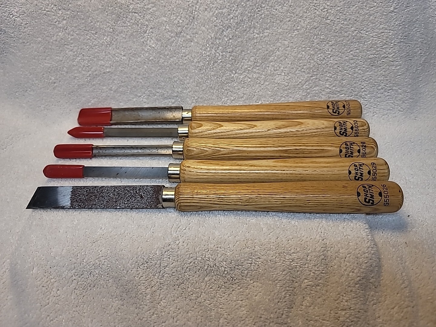 Vintage Shopsmith Set Of 5 Lathe Chisels 505586 In Original Box