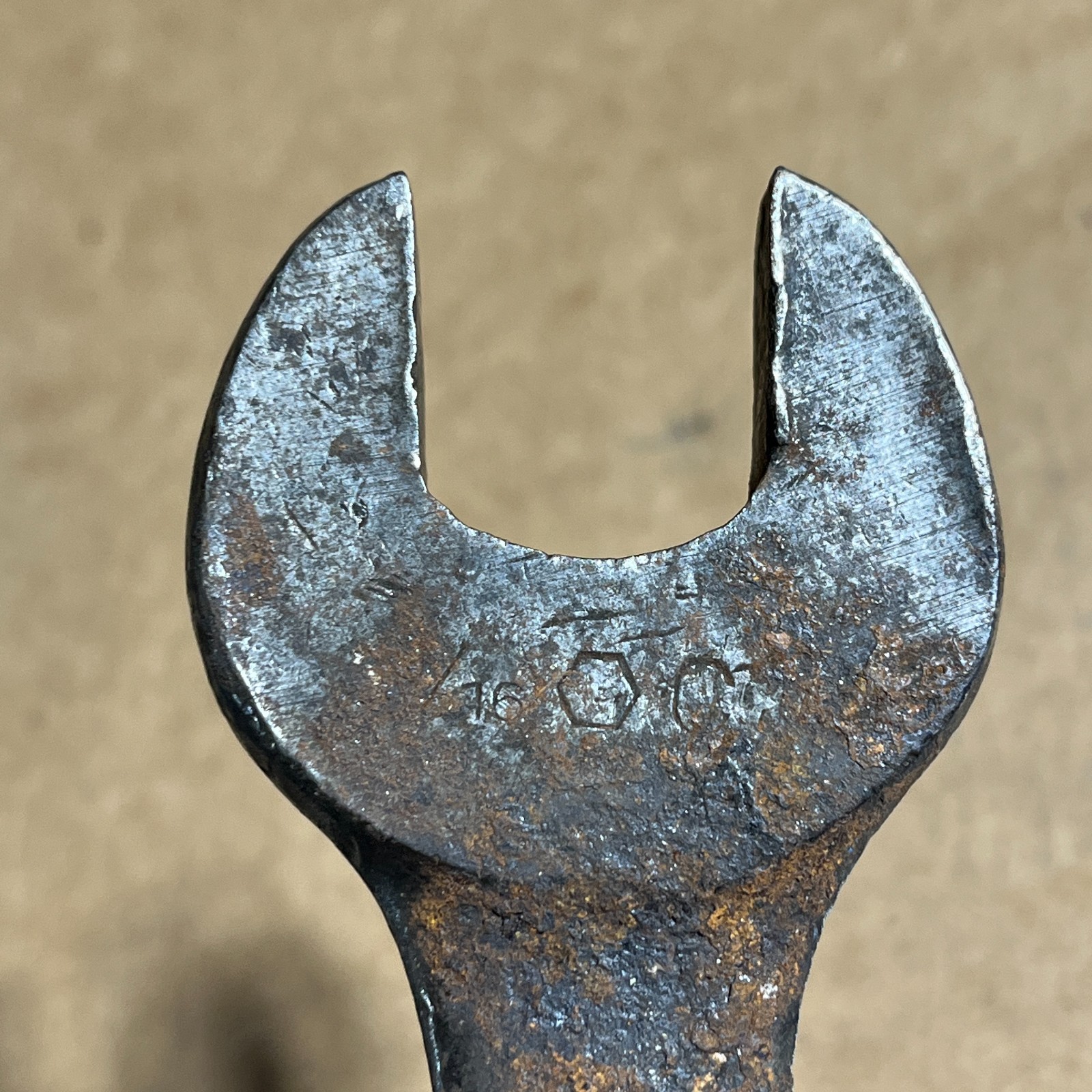 Vintage Billings & Spencer 2025 Open End S Wrench 1/2 and 9/16 Hex USA