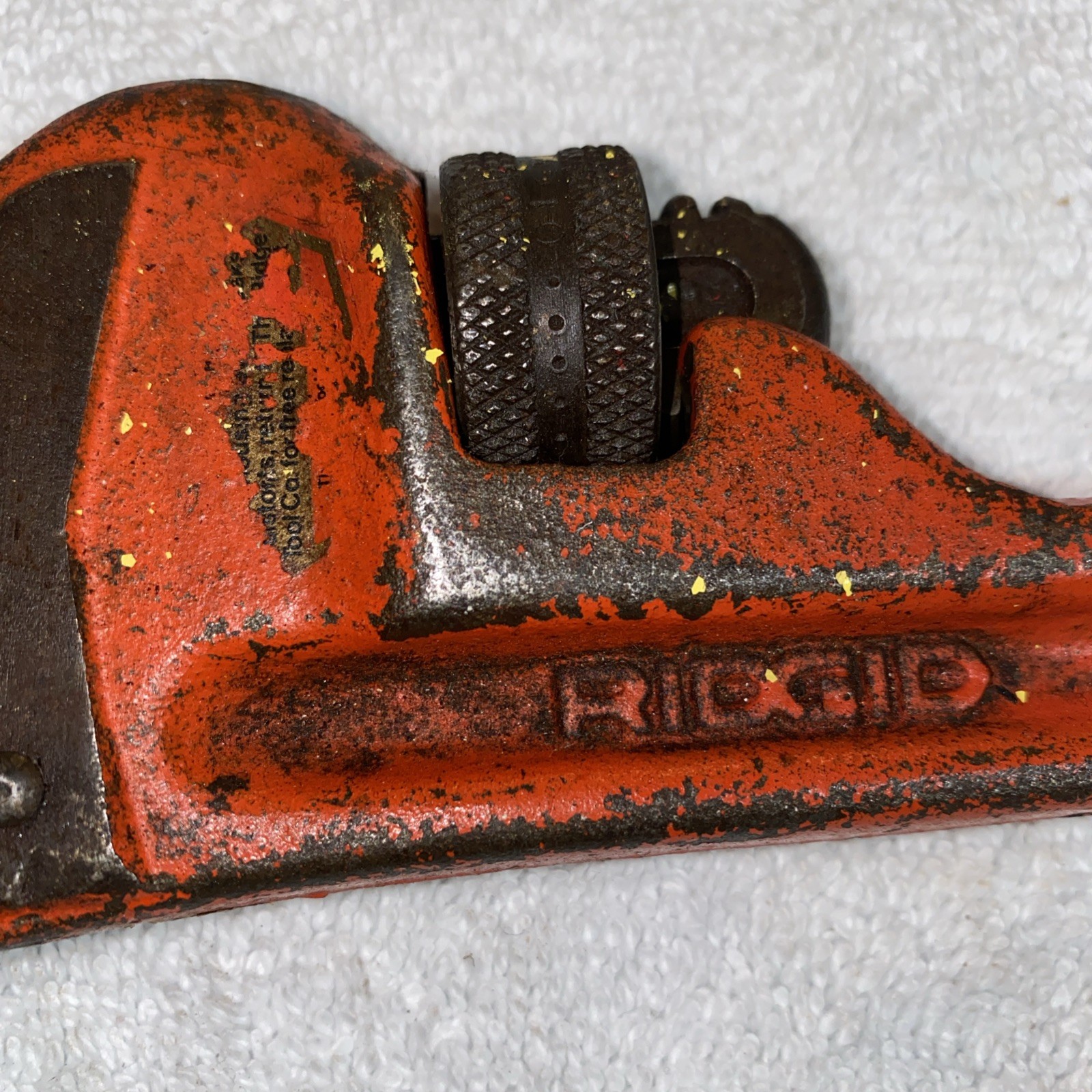 Vintage 10″ Ridge Tool Rigid Heavy Duty Pipe Wrench 10″
