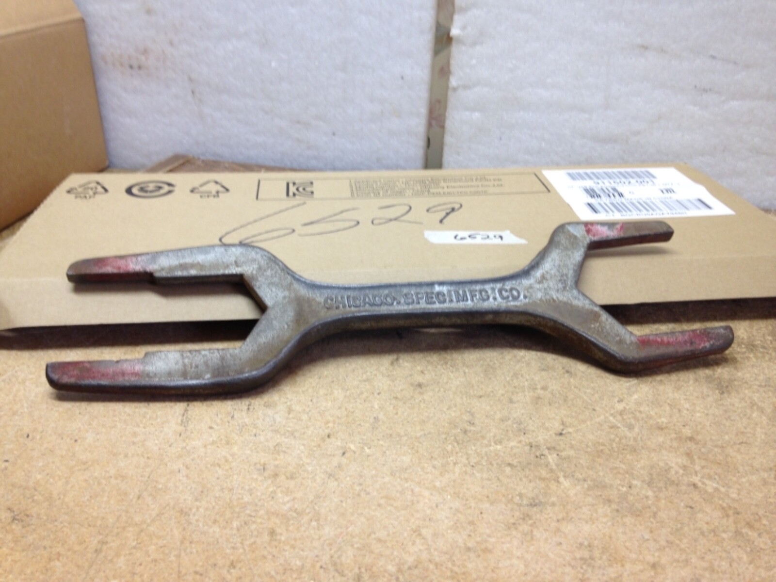 Special WRENCH by Chicago Spec Mfg Co., 13” Long Openings 2 1/2” and 2 “