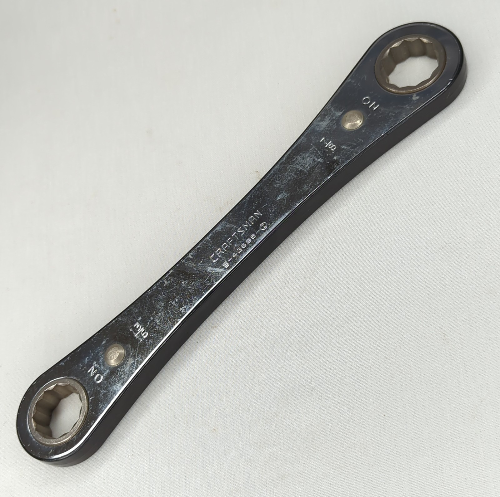 Craftsman 13/16″ X 7/8″ SAE Ratcheting Box End Combination Wrench 12 Point USA