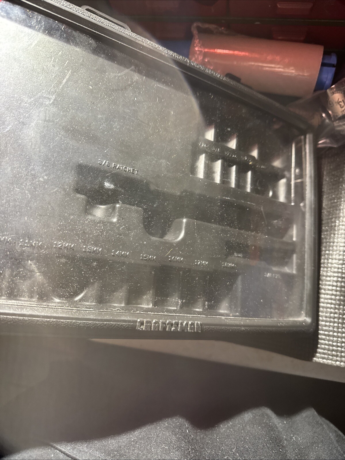 Sears Craftsman USA CASE ONLY Ratchet Thin Profile 22pc Socket Wrench Set 45882