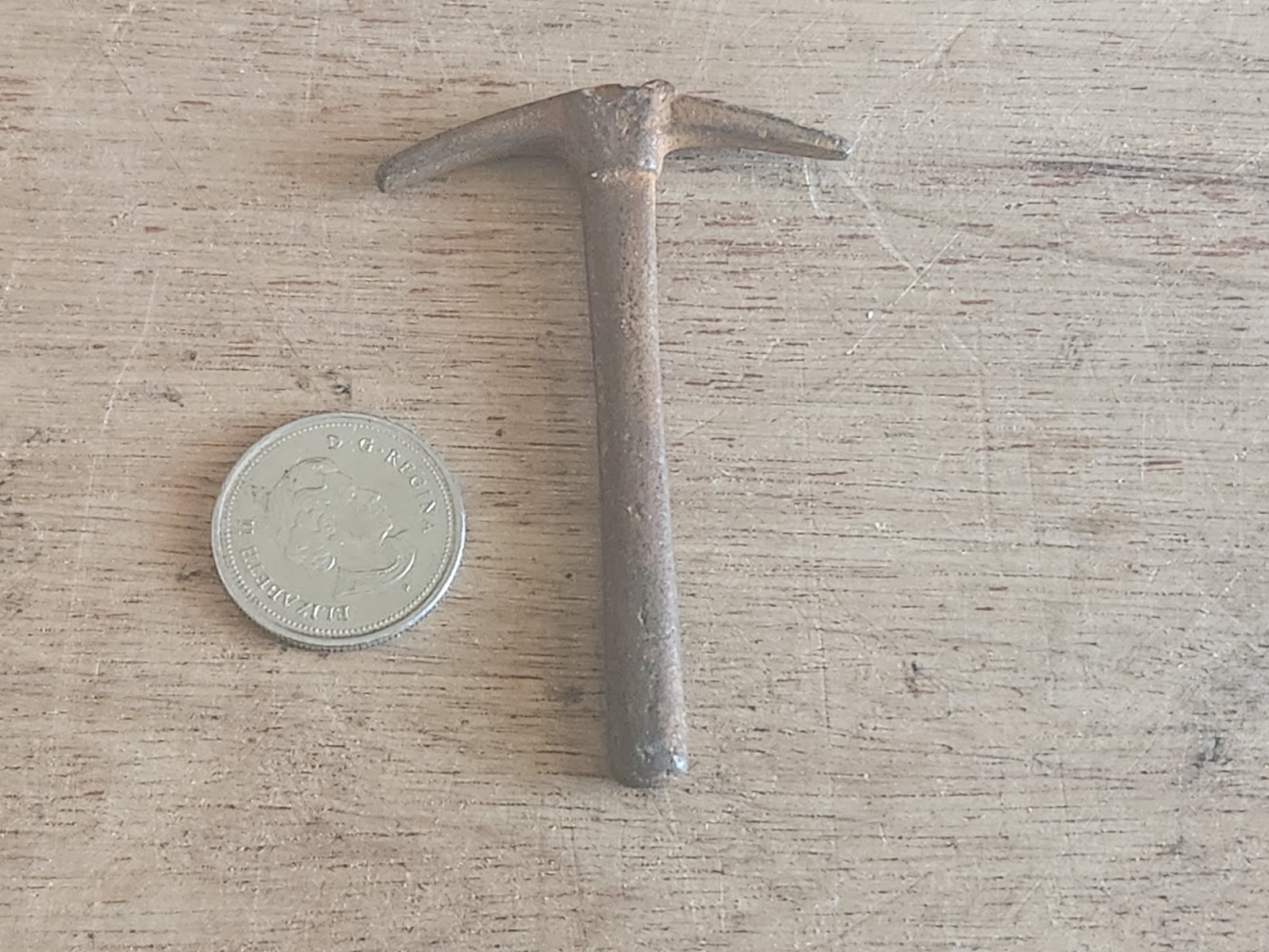 Toy Pickaxe Accessory Mini Pick Ax Axe Miniature Metal 1/2 Ounce 1-7/8″x2-3/4″