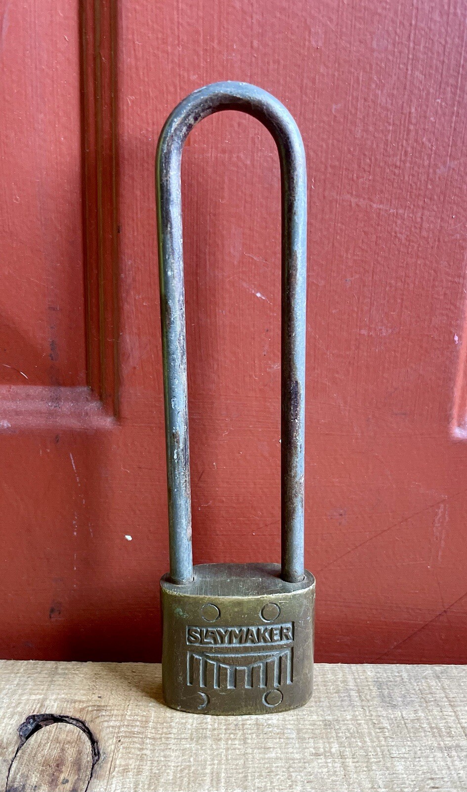 Vintage Brass “Slaymaker” Bike Padlock Locked No Key