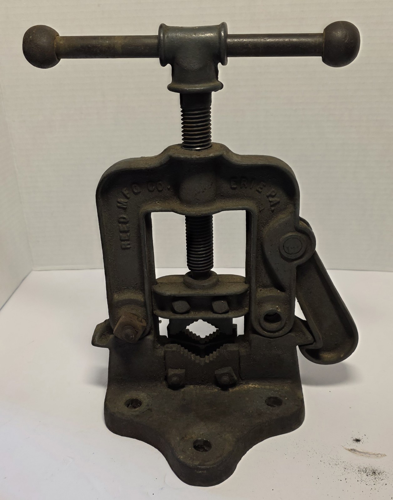 Antique Pipe Vice Reed Mfg#17 1914 Erie, PA Still Works