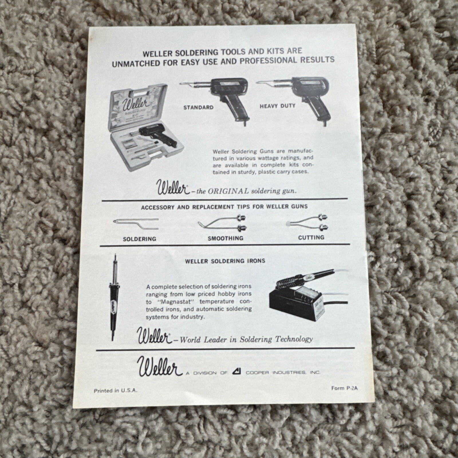 Soldering Tips by Weller Your Guide to Easy Soldering Vintage Booklet