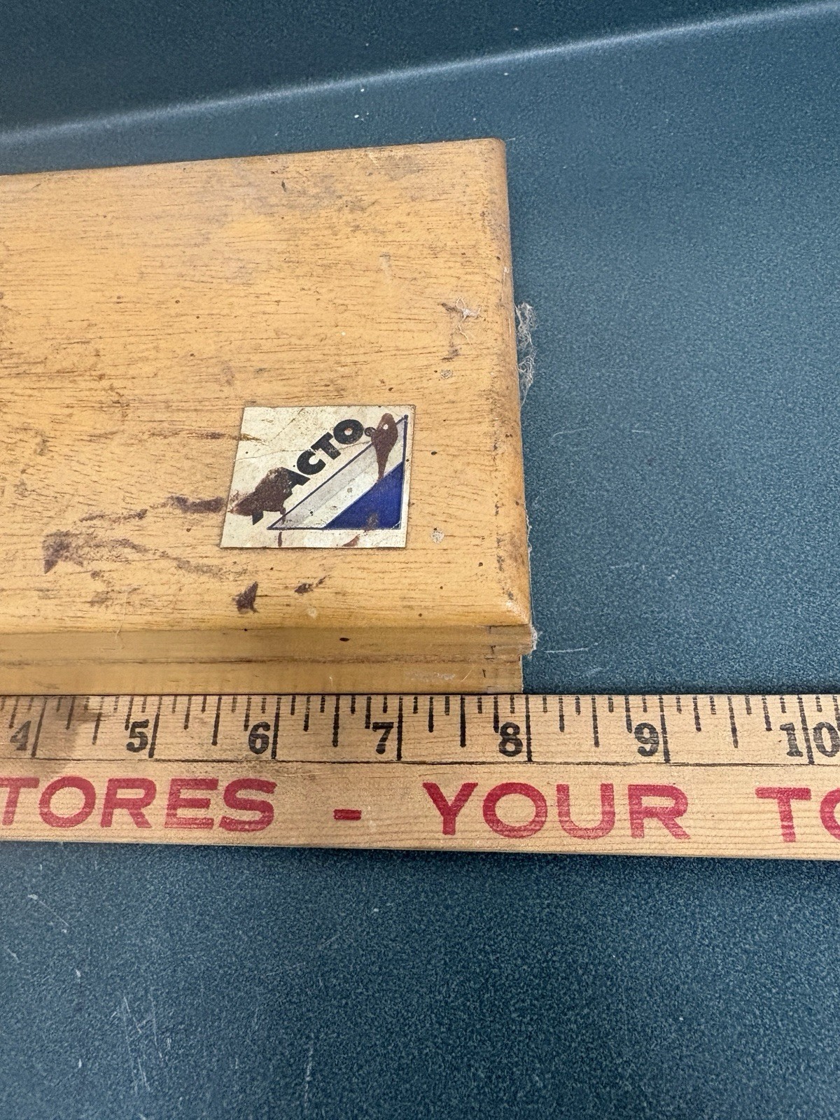 Vintage X-ACTO Workshop Knife Set Wooden Box Wood Carving Hobby Tools USA