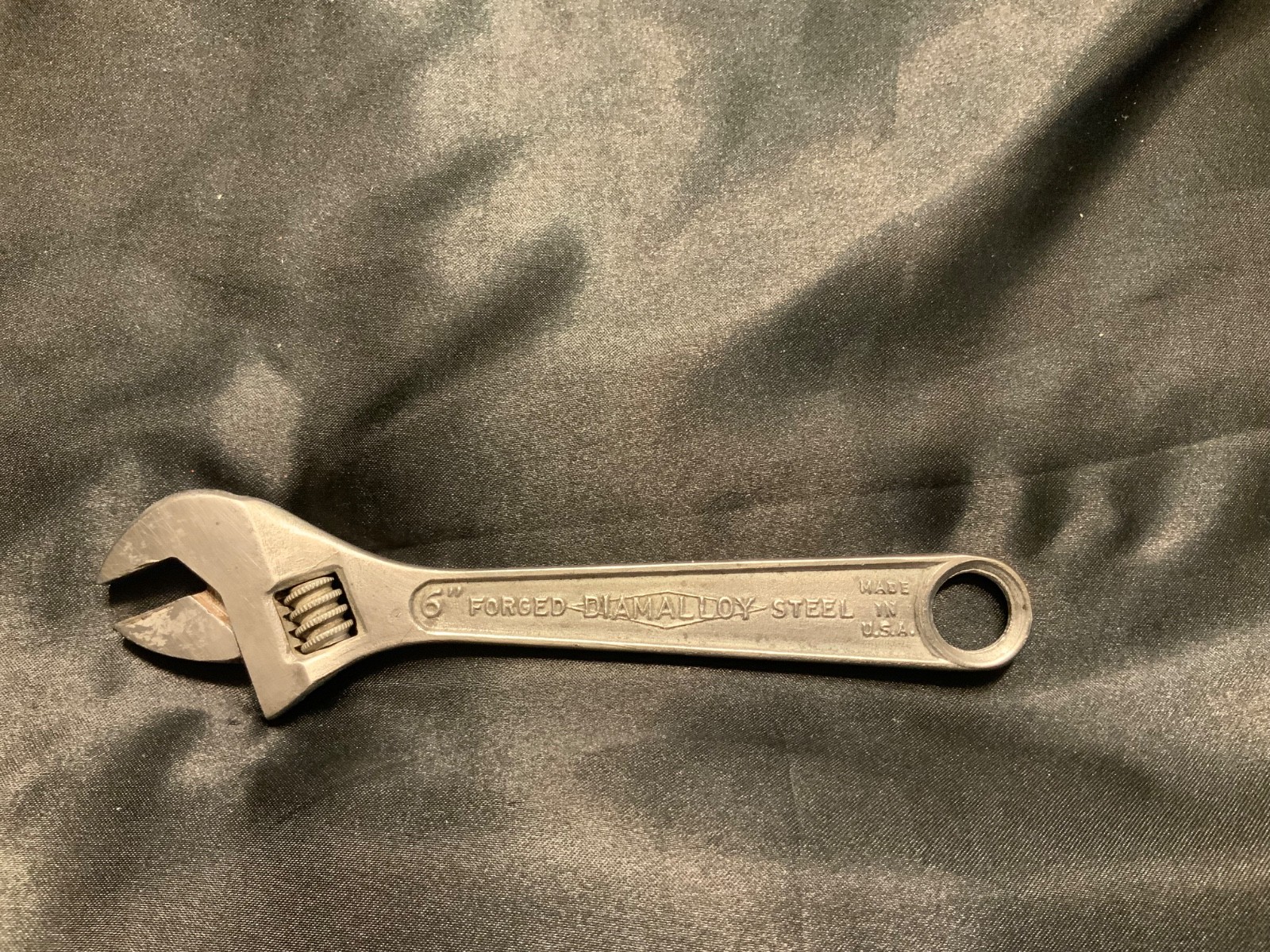 Vintage Diamond Calk Horseshoe Co. 6 inch adjustable wrench USA Diamalloy