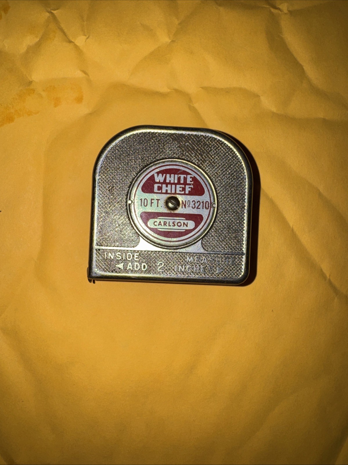 Carlson and Sullivan White Chief 10 Ft Swivel Head No. 3210 Tape Measure
