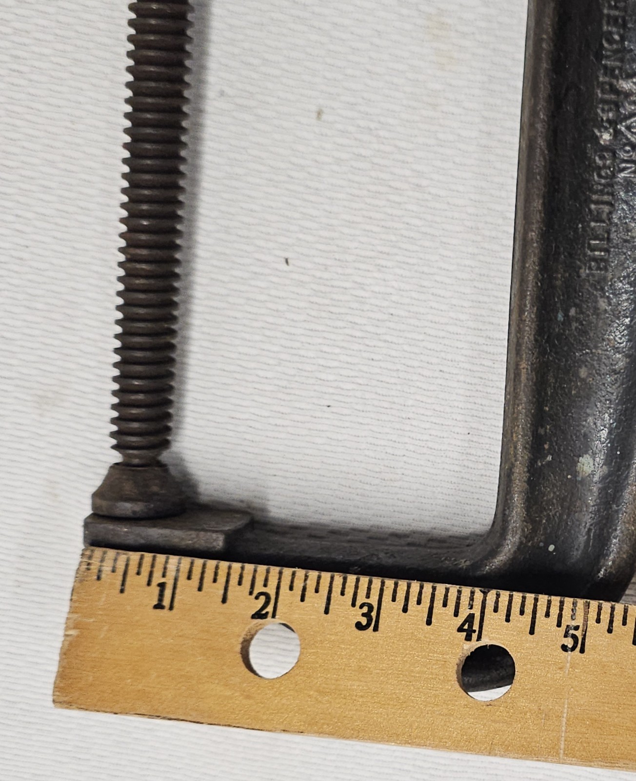 Vintage Billings & Spencer Co No. 64B C-Clamp 6″×13″ Heavy Duty Tool Woodworking