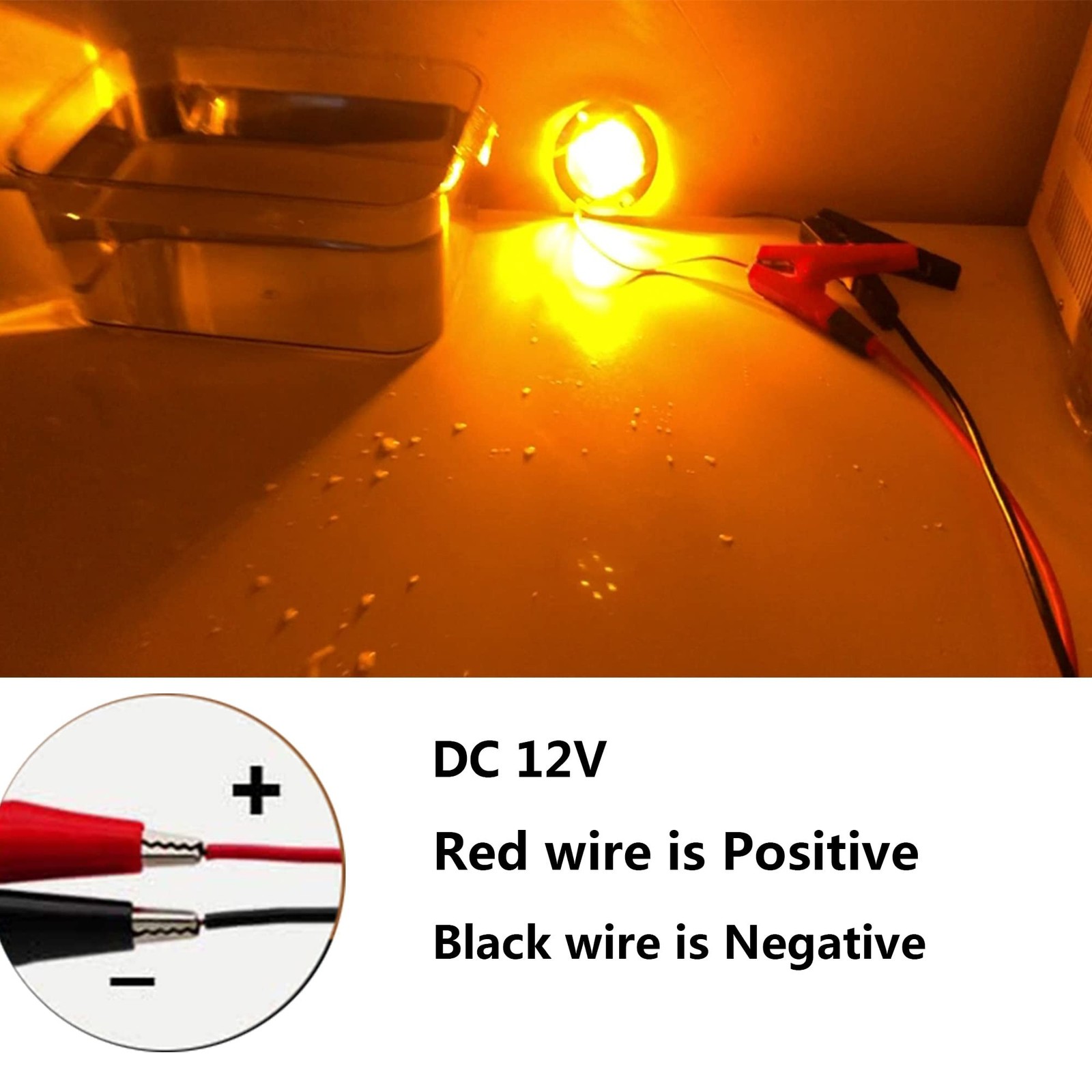 2PC LED Boat Light,Waterproof 12V 3in Amber Round Navigation Boat Interior Li…