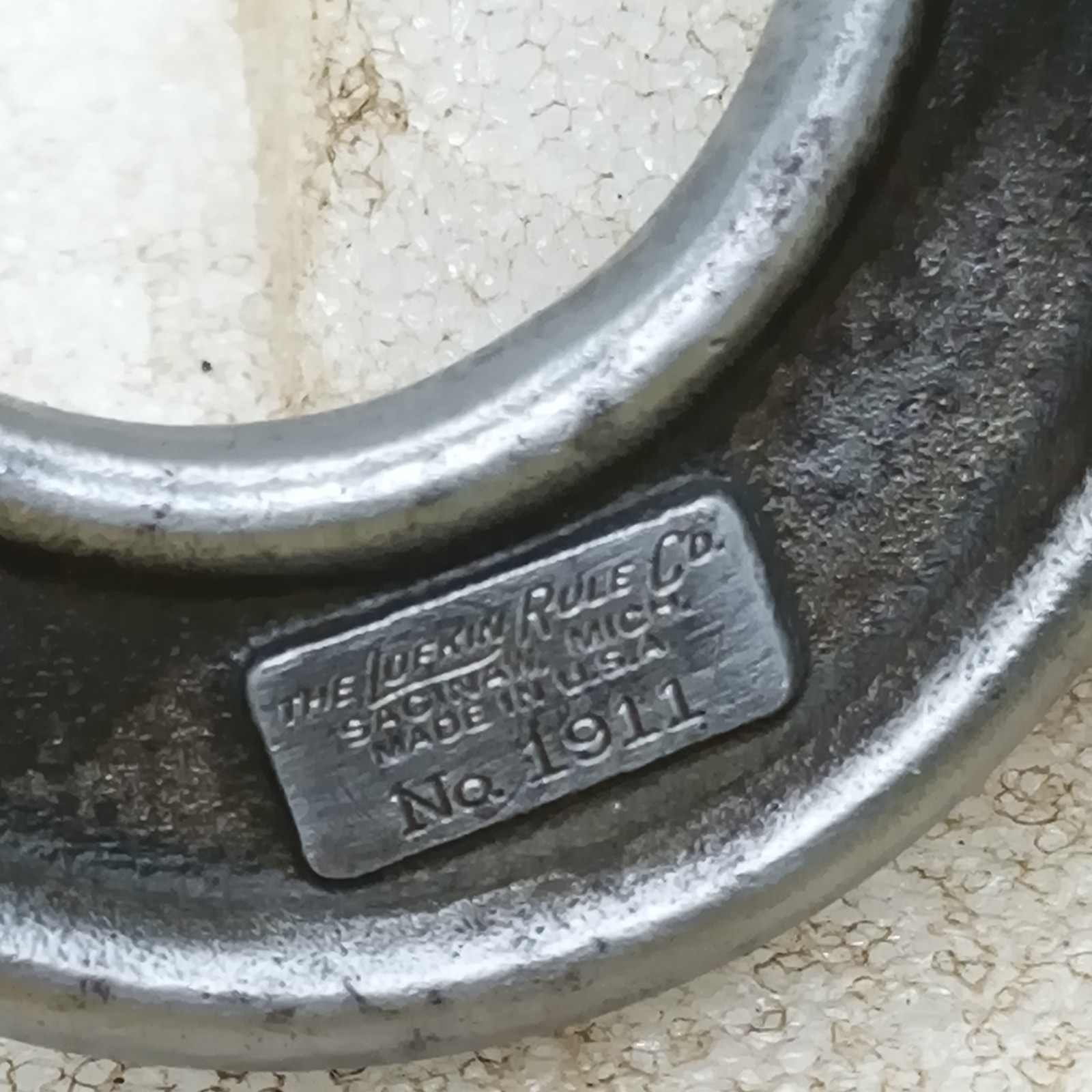 Vintage Antique Lufkin Rule Co. No. 1911 0- 1″ x 0.001″ Micrometer USA Mic Tool